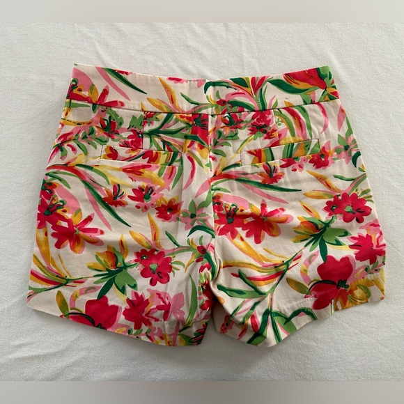 J Crew shorts. Size 00. Pink, green, yellow and off white. - Picture 2 of 3